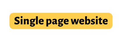 Single page website